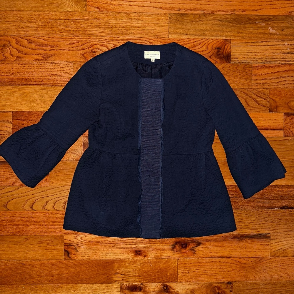 Good Condition Charlotte Brody Navy Blazer